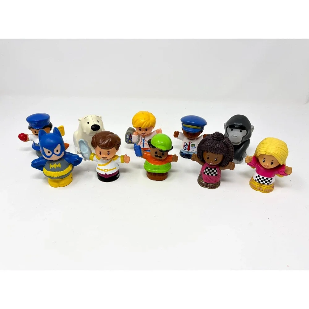 Fisher-Price Little People Lot of 10 Figures Batman Animals People Mixed Set